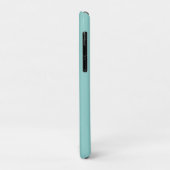 Blij kabouter met hart op turquoise Case-Mate iPhone case (Achterkant/links)