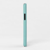 Blij kabouter met hart op turquoise Case-Mate iPhone case (Achterkant/rechts)