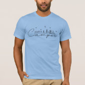 Blij Kampeerder Silhouet T-shirt (Voorkant)