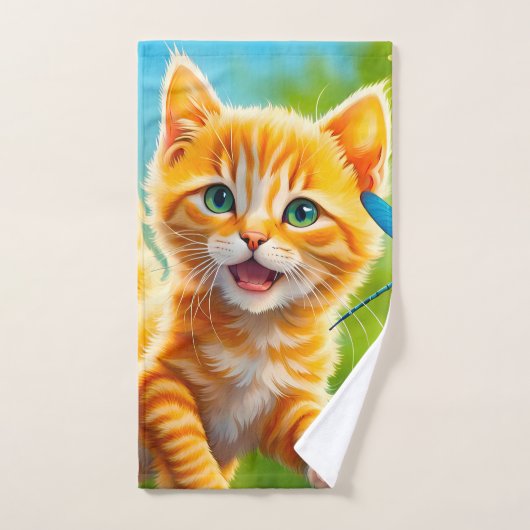 Blij Katje Handdoek (Handdoek)