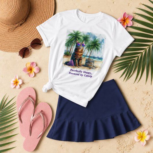 Blij Kattekruid Kat Grappige Kattenliefhebbers T-shirt