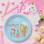 Blij Kerst Hert - O Zo Joeltig Papieren Bordje (Feest)