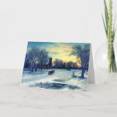 Blij kerstfeest feestdagen kaart (Voorkant)