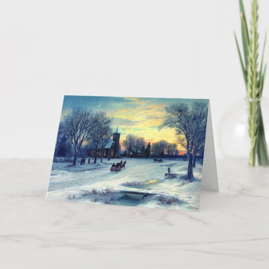 Blij kerstfeest feestdagen kaart (Voorkant)