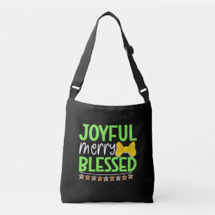 Blij Kerstfeest Gezegende Kerstontwerp-81053 Crossbody Tas