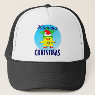 ♫♥Blij Kerstman Kip Pretentieloze Pet♥♪ Trucker Pet