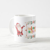 Blij & Kerstman Koffiemok (Voorkant links)