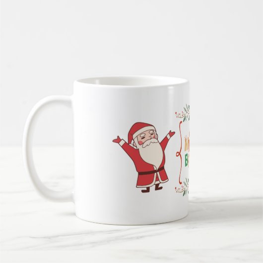 Blij & Kerstman Koffiemok (Links)
