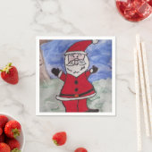 Blij Kerstman Servet (Insitu)