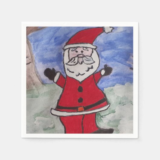 Blij Kerstman Servet (Voorkant)