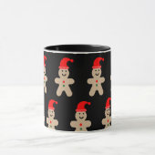 Blij Kerstmannetje van Gemberkoek Winter Mok (Midden)