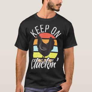 Blij kippenklokken Retro vintage Kip T-shirt