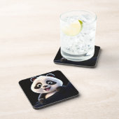 Blij Klein Panda Bier Onderzetter (Rechterzijde)