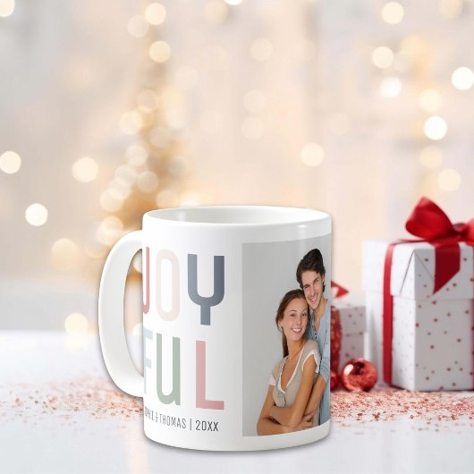 Blij Koppel Foto Kerstmis Koffiemok