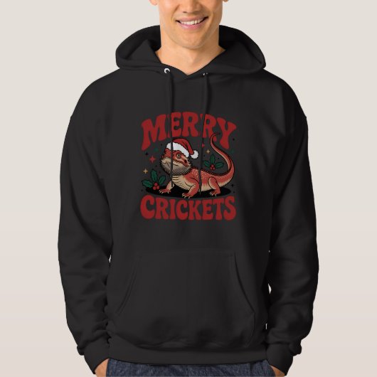 Blij Krekels Baardagaam Grappig Hoodie (Voorkant)