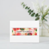blij kwanzaa ( bokeh ) briefkaart (Staand voorkant)