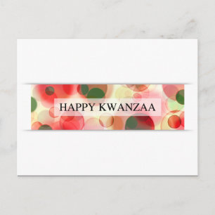 blij kwanzaa ( bokeh ) briefkaart