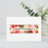 blij kwanzaa ( bokeh ) kaart (Staand voorkant)
