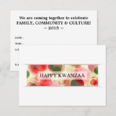 blij kwanzaa ( bokeh ) kaart (Voorkant / Achterkant)