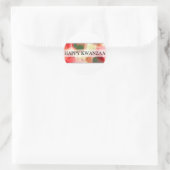 blij kwanzaa ( bokeh ) ronde sticker (Tas)