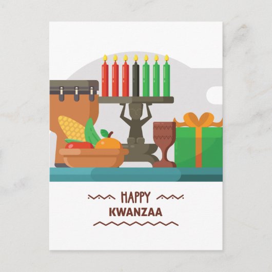 blij kwanzaa cadeautjes briefkaart (Voorkant)