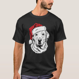Blij Lab Kerstman Hond op Labrador Retriever Kerst T-shirt