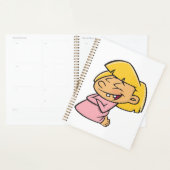 Blij Lachend Cartoon Meisje Planner (Display)