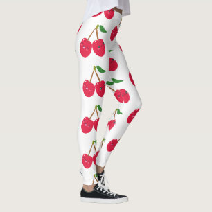 Blij Lachend Kawaii Kersen Fruit Leggings