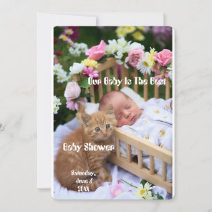 Blij Lachende Baby & Gelukkig Kitten Vibe Kaart