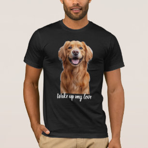 Blij Lachende Gouden Retriever Hond T-shirt