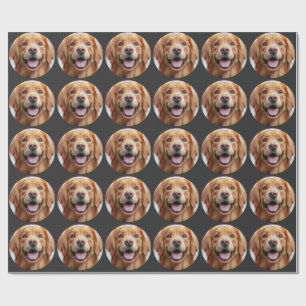 Blij Lachende Goudkleurige Retriever Cadeaupapier