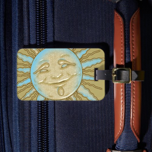 Blij Lachende Zon Bagagelabel (Voorkant Insitu 4)