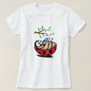 Blij Lieveheersbeestje met Telefoon Funny T-Shirt