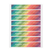 Blij Mail Regenboog Strepen Retouradres (Vel)