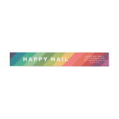 Blij Mail Regenboog Strepen Retouradres (Individueel)
