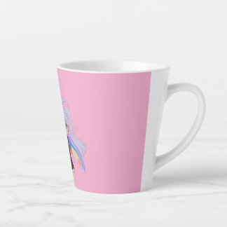 Blij meisje handgetekende illustratie – Klein gelu Latte Mok