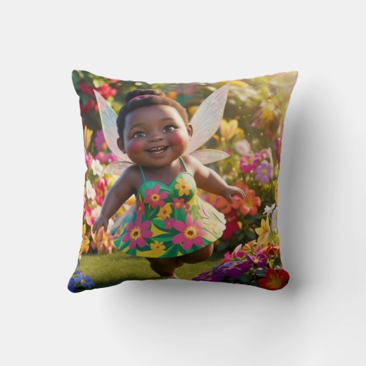 Blij met de Baby Fairy Kussen (Achterkant)