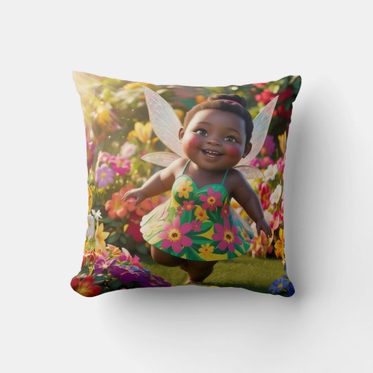 Blij met de Baby Fairy Kussen (Voorkant)