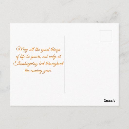 blij met de feestdagen van thanksgiving 3 foto ' s briefkaart (Achterkant)