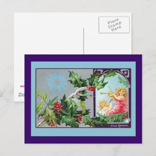 Blij met  kerstkaarten feestdagenkaart (Voorkant / Achterkant)