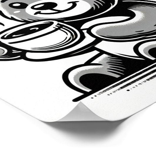 Blij met koffie poster (Hoek)