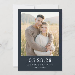 Blij Minimalistisch Marine Foto Save The Date