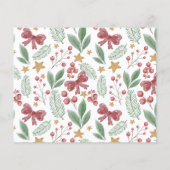 blij | Modern 2 foto kerstvakantie budget (Achterkant)