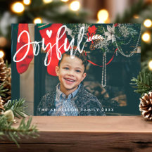Blij modern script typografie Kerst foto