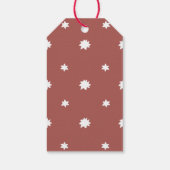 blij | Moderne belettering aangepaste kerst Cadeaulabel (Achterkant)