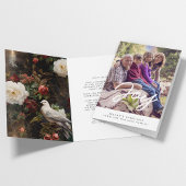 Blij moderne inspirerende gezinsfoto feestdagen kaart