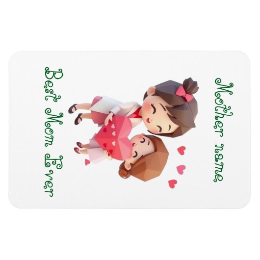 Blij - Moederdag | Beste mama personaliseren cadea Magneet (Horizontaal)