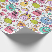 Blij Monsters Cadeaupapier (Hoek)
