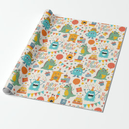 Blij Monsters Cadeaupapier