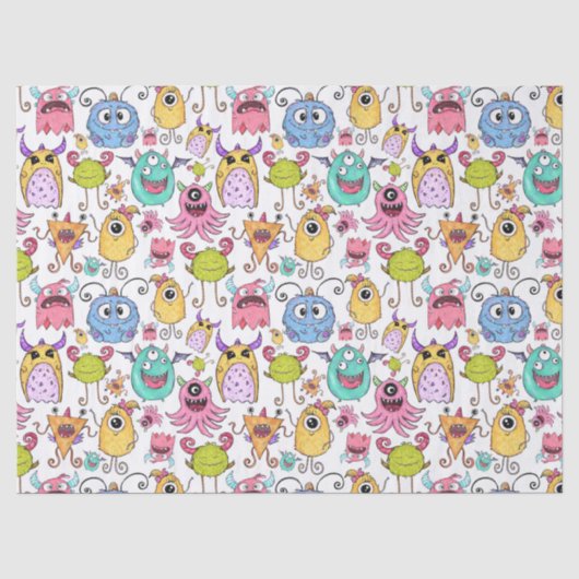 Blij Monsters Tissuepapier (Voorkant)